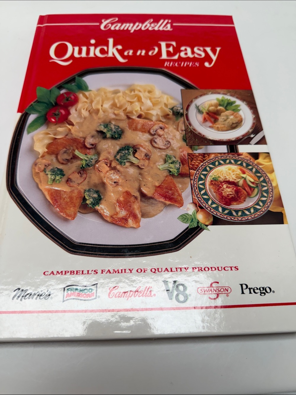 Vintage campbells Quick and Easy Recipes Cookbook - Red Cover one page out